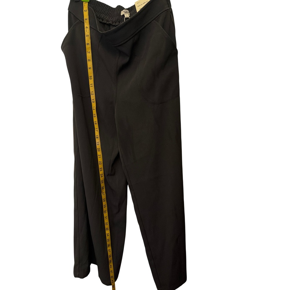 Max Studio London Womens Wide Leg Trousers Army Green Pull On Pants 2704G08 L - Picture 11 of 12